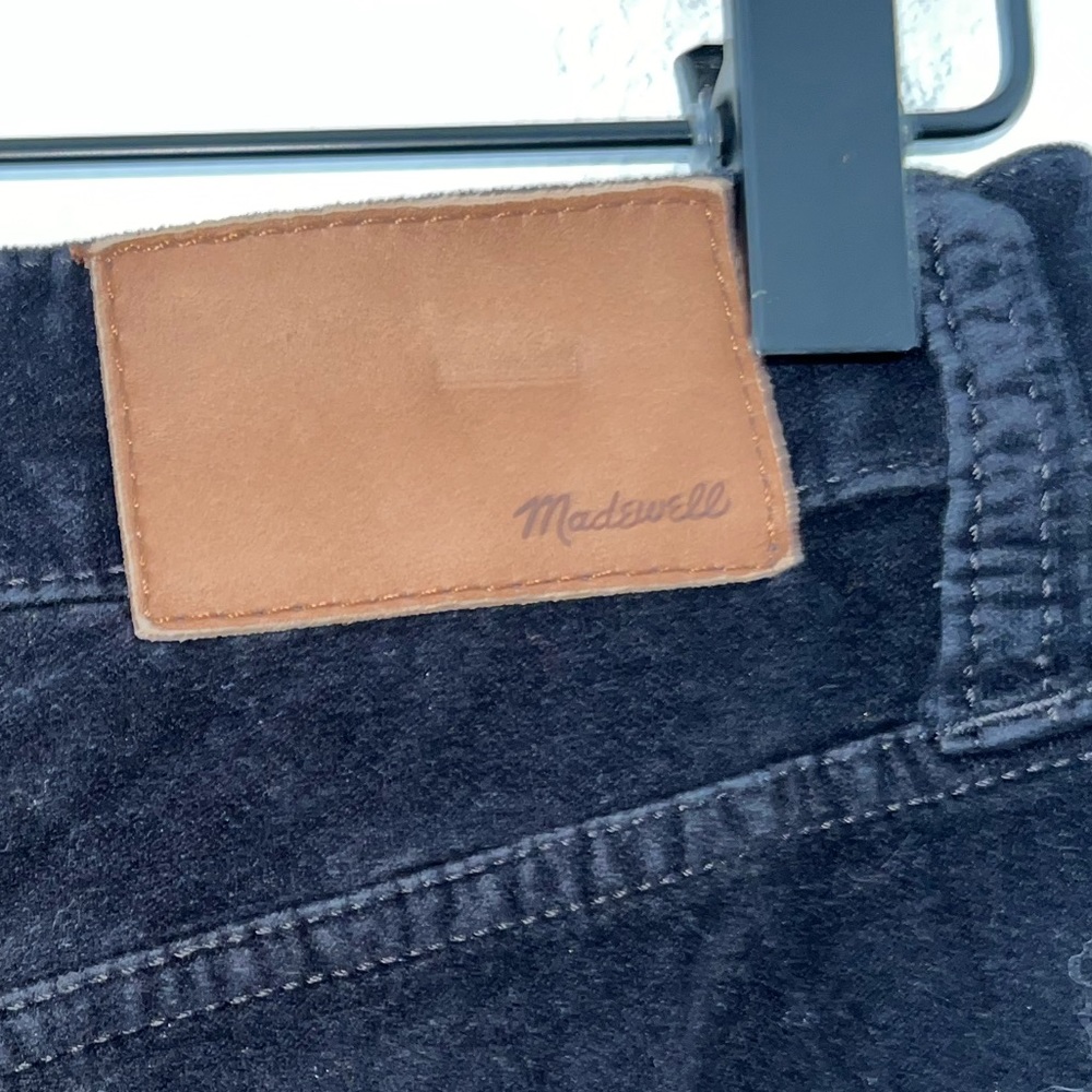 MADEWELL Black Velvet High Rise Skinny - Picture 11 of 12